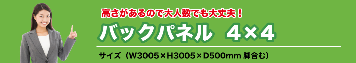 バックパネル4×4