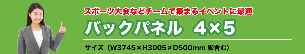 バックパネル4×5