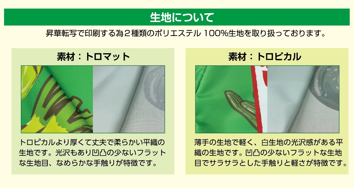 生地について