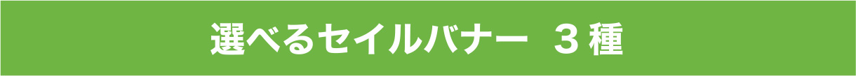 選べるセイルバナー3種